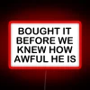 Neon Sign: Disparaging Tesla with Hilarious Satire and RGB Lighting