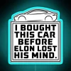 Neon 'Tesla Bumper' Sign for Electric Car Enthusiasts and Collectors