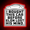Vintage Tesla Neon Sign for Those Who Beat Elon's Hype