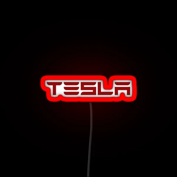 Tesla Font RGB Neon Sign