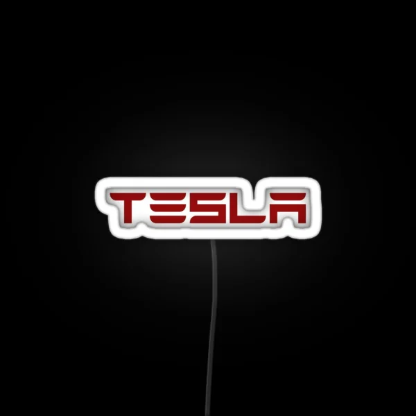 Tesla Font RGB Neon Sign