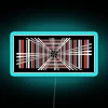 Vibrant Tesla Plaid badge LED neon sign for car enthusiasts