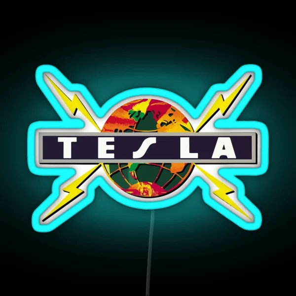 Tesla RGB Neon Sign