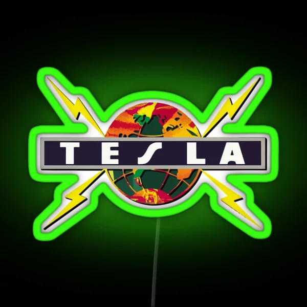 Tesla RGB Neon Sign