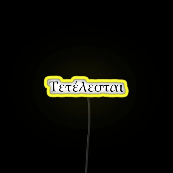 Tetelestai It Is Finished RGB Neon Sign