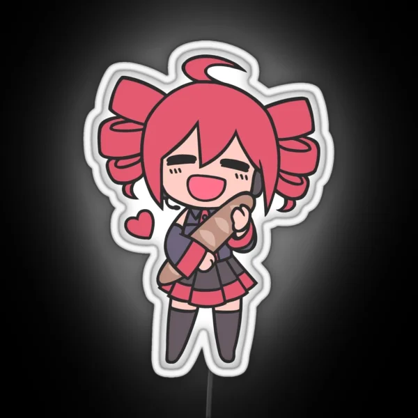 Teto Loves Bread Chibi RGB Neon Sign