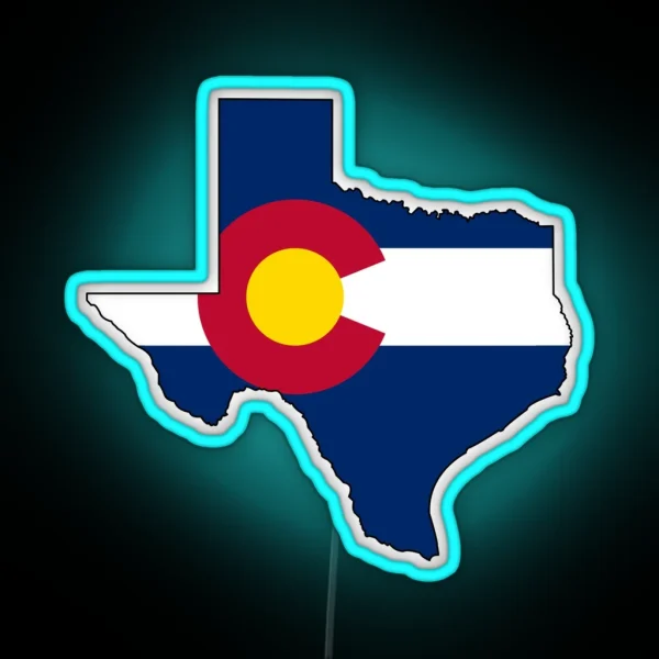 Texas And Colorado Love RGB Neon Sign
