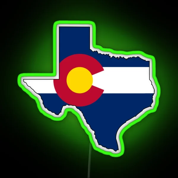 Texas And Colorado Love RGB Neon Sign