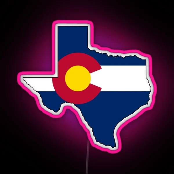 Texas And Colorado Love RGB Neon Sign