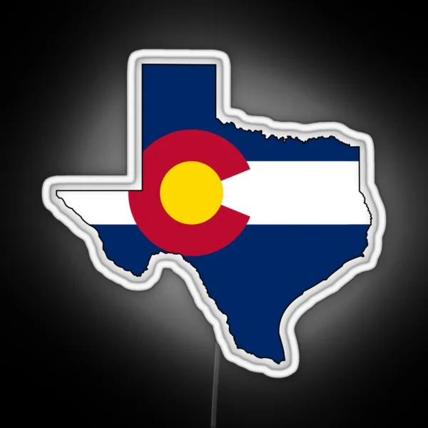 Texas And Colorado Love RGB Neon Sign