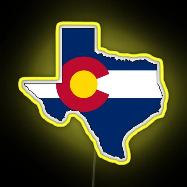 Texas And Colorado Love RGB Neon Sign