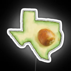 Texas Avocado RGB Neon Sign