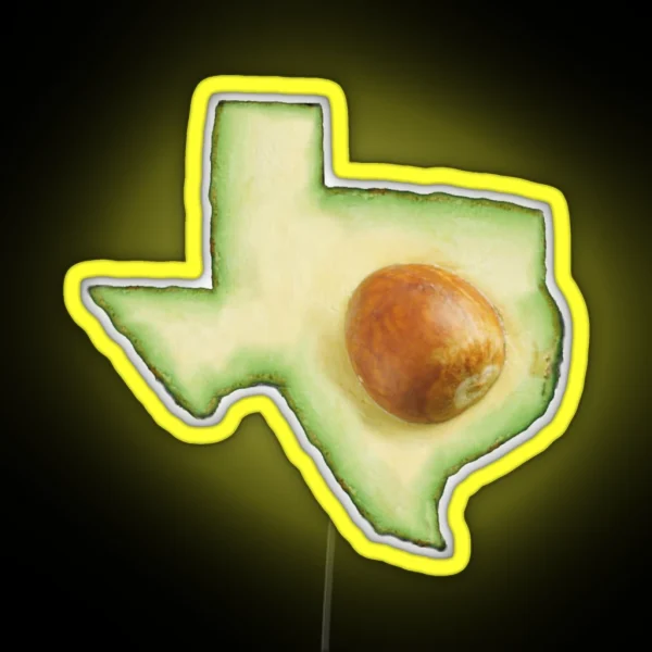 Texas Avocado RGB Neon Sign