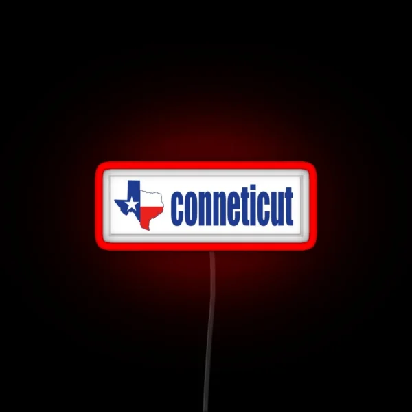 Texas Connecticut Led RGB Neon Sign