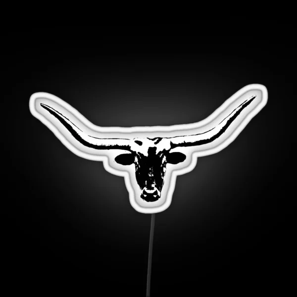 Texas Long Horn B RGB Neon Sign
