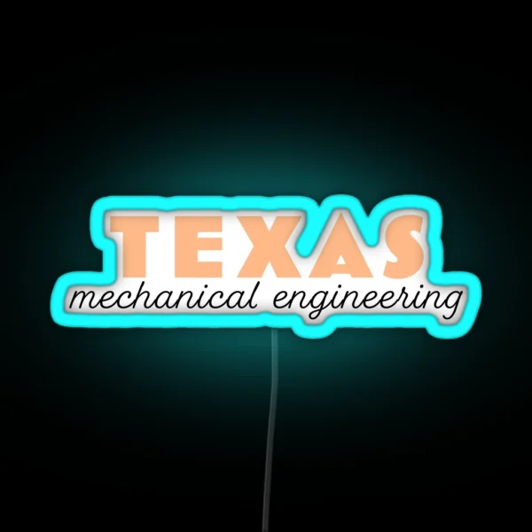Texas Mechanical Engineering RGB Neon Sign