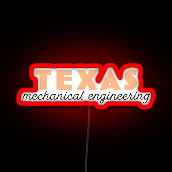 Texas Mechanical Engineering RGB Neon Sign