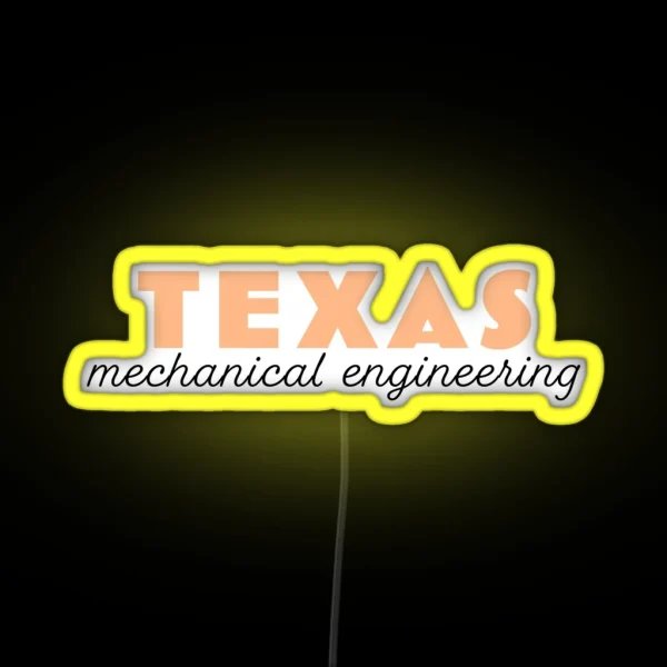 Texas Mechanical Engineering RGB Neon Sign