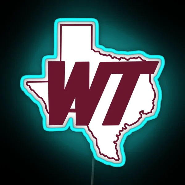 Texas WT RGB Neon Sign