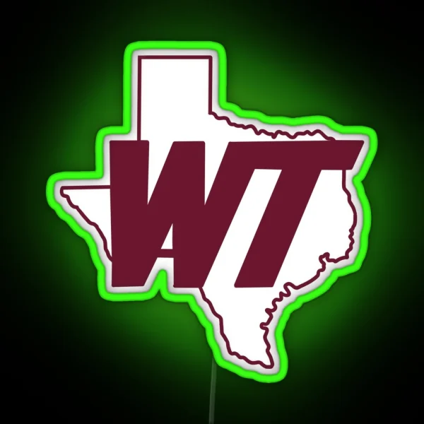 Texas WT RGB Neon Sign