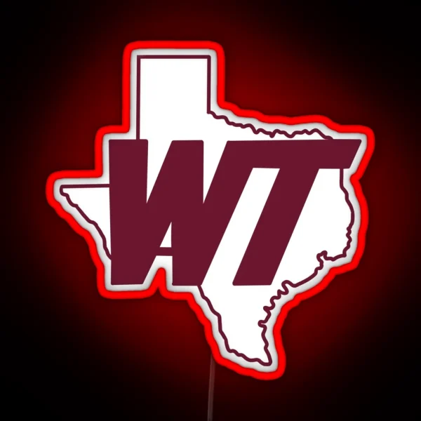 Texas WT RGB Neon Sign