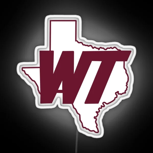 Texas WT RGB Neon Sign