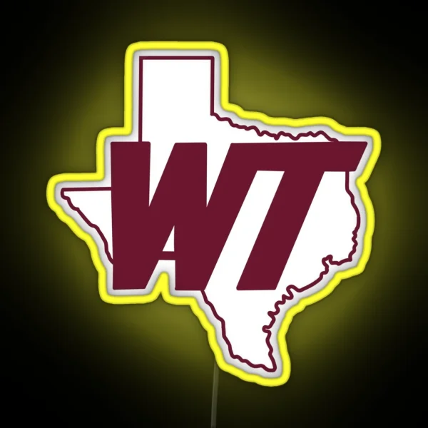 Texas WT RGB Neon Sign