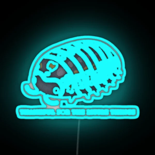 Thankful Pillbug Roly Poly RGB Neon Sign