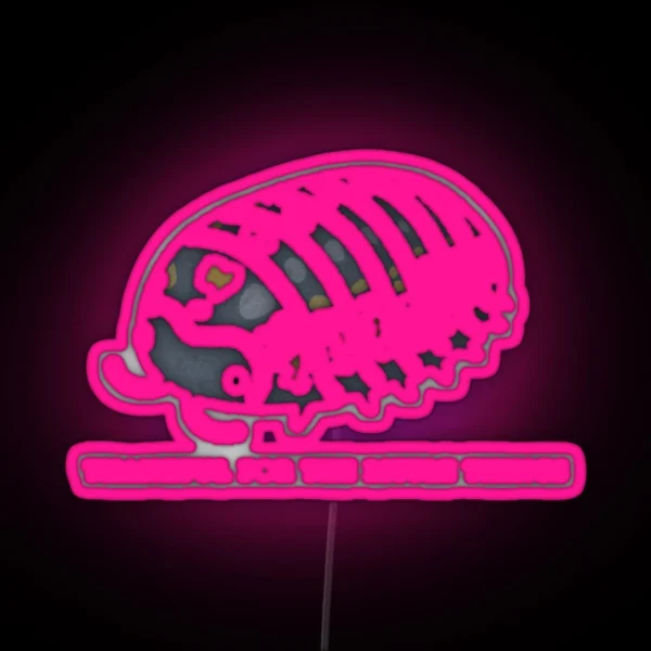 Thankful Pillbug Roly Poly RGB Neon Sign