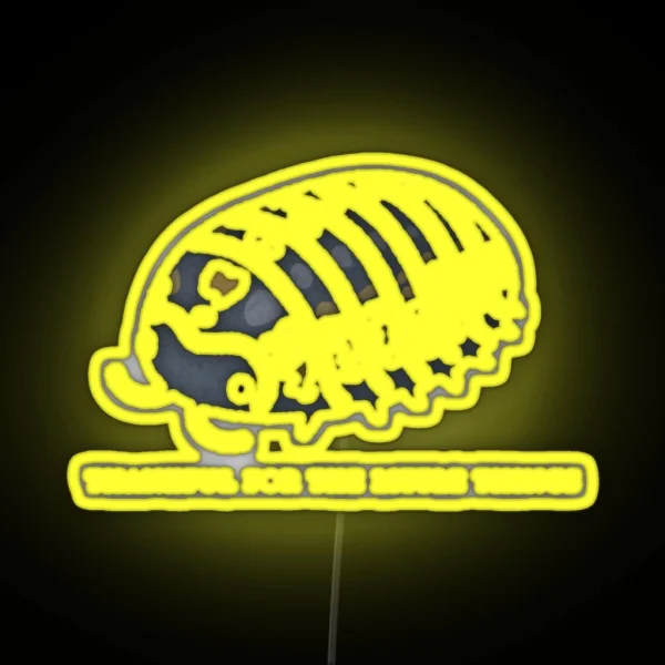 Thankful Pillbug Roly Poly RGB Neon Sign