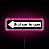 Illuminated RGB LED Neon Sign with Customizable Text Message Display