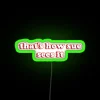 Personalized RGB Neon Sign Reflecting Homeowner's Unique Personality and Style