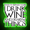 Whimsical Wine Lover's Sign with Bold RGB Neon Design Accents