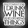 Vintage Wisdom Illuminated: Wine Sipper's Know-It-All Attitude in Neon Glow