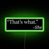 Unique, funny, personalized home decor with vibrant LED color accents