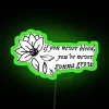 Neon Sign with Taylor Swift Folklore Quote Illuminates Home Decor Space