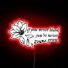 Neon Illumination of Taylor Swift's 'The 1' Lyric from Folklore Album