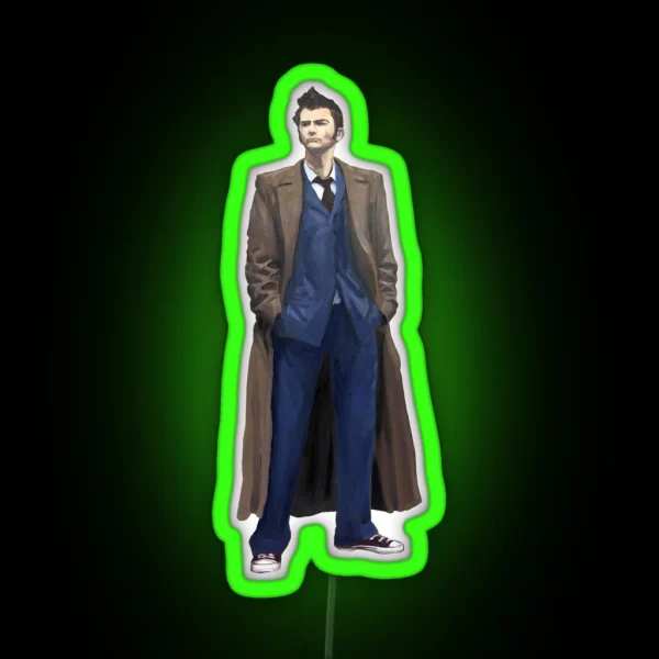 The 10th Dr Who David Tennant RGB Neon Sign