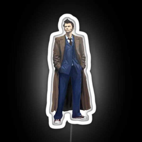 The 10th Dr Who David Tennant RGB Neon Sign