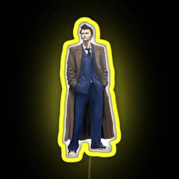 The 10th Dr Who David Tennant RGB Neon Sign