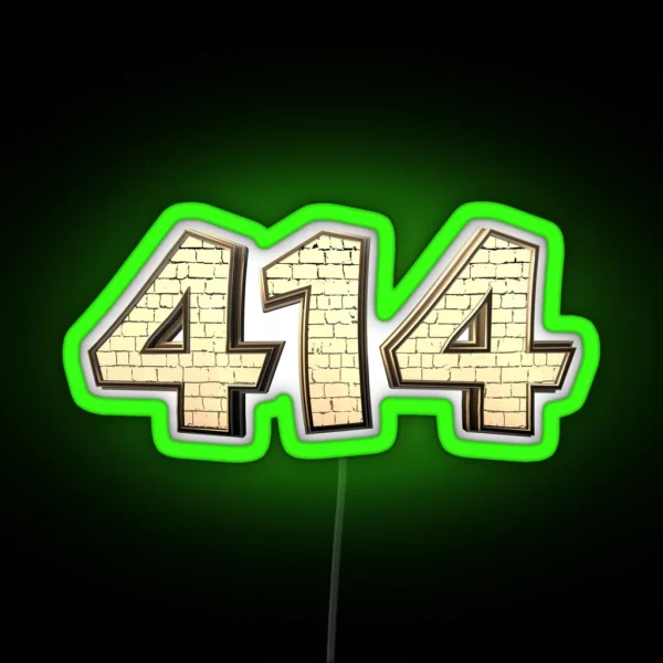 The 414 MKE RGB Neon Sign