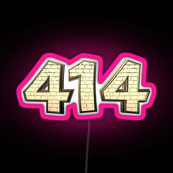 The 414 MKE RGB Neon Sign
