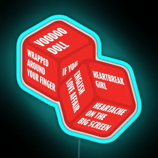 The 5SOS Show Surprise Song Dice RGB Neon Sign