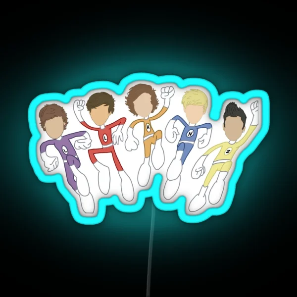 The Adventurous Adventures Of One Direction RGB Neon Sign