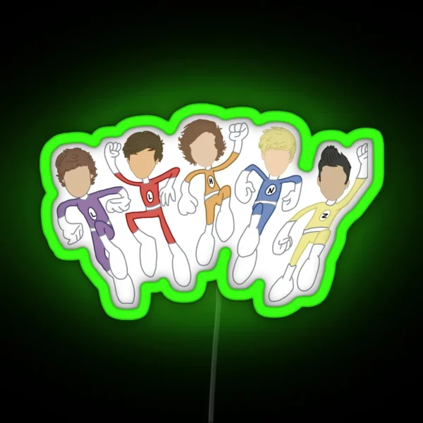 The Adventurous Adventures Of One Direction RGB Neon Sign