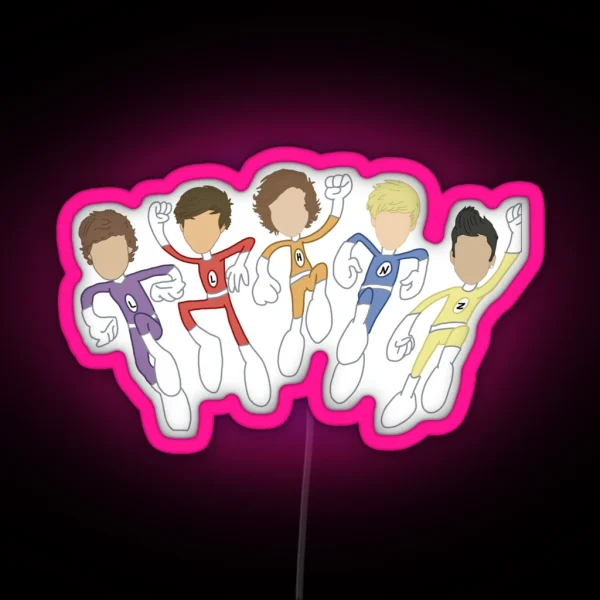 The Adventurous Adventures Of One Direction RGB Neon Sign