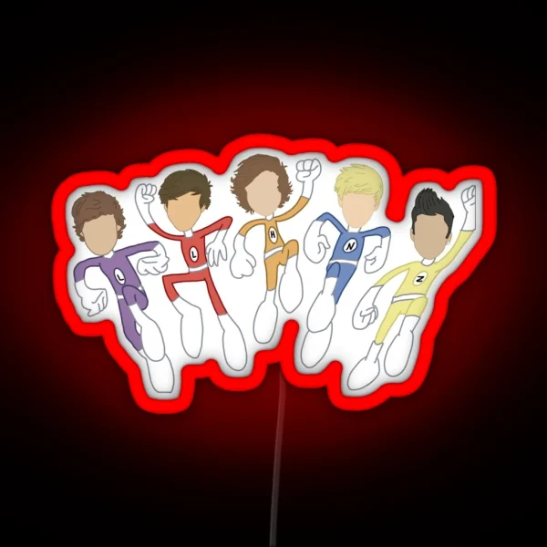 The Adventurous Adventures Of One Direction RGB Neon Sign