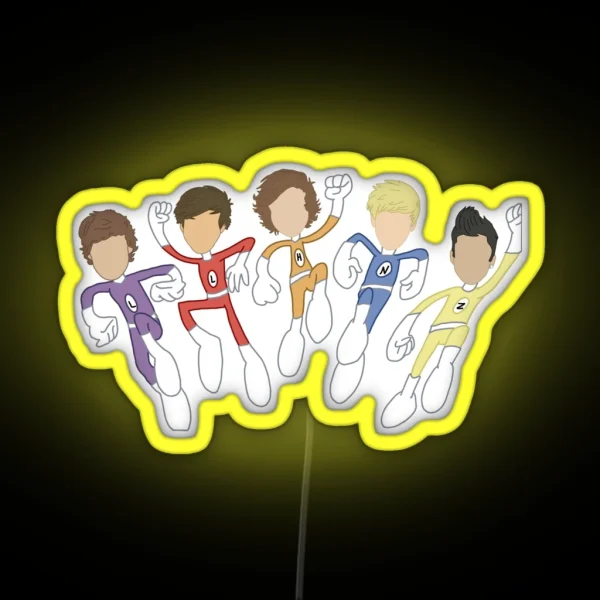 The Adventurous Adventures Of One Direction RGB Neon Sign