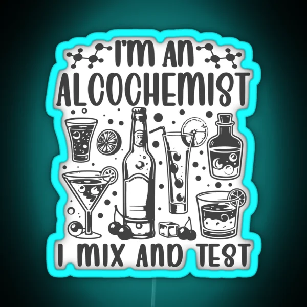 The Alcochemist S Elixir Mixology Meets Chemistry RGB Neon Sign