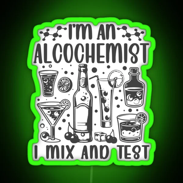The Alcochemist S Elixir Mixology Meets Chemistry RGB Neon Sign